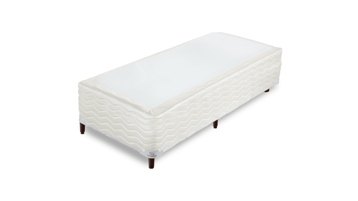 Base Box Alto Sommier Plus Bege 32 cm - Orthocrin