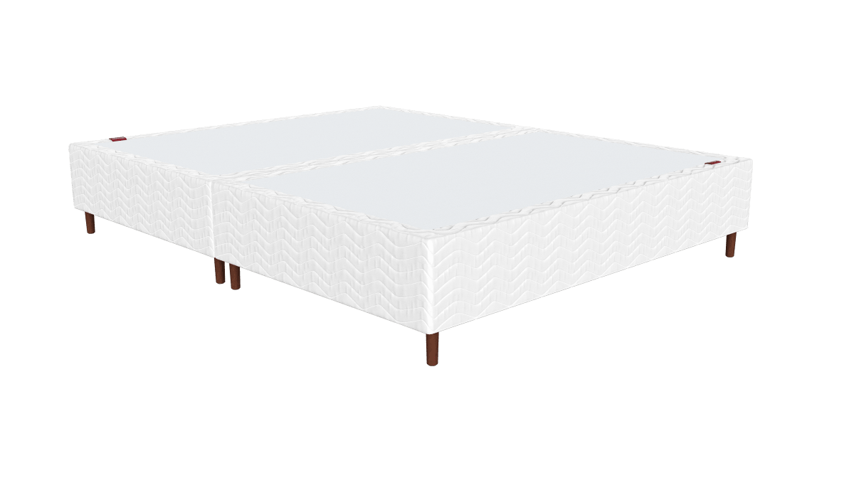 Base Box Alto Sommier Plus Branco 32 cm - Orthocrin