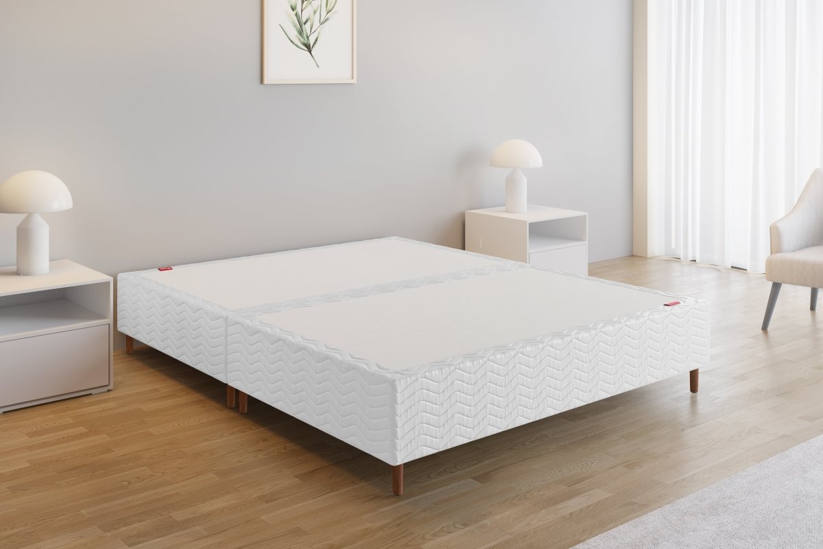 Base Box Alto Sommier Plus Branco 32 cm - Orthocrin