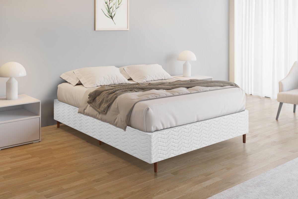 Base Box Alto Sommier Plus Branco 32 cm - Orthocrin