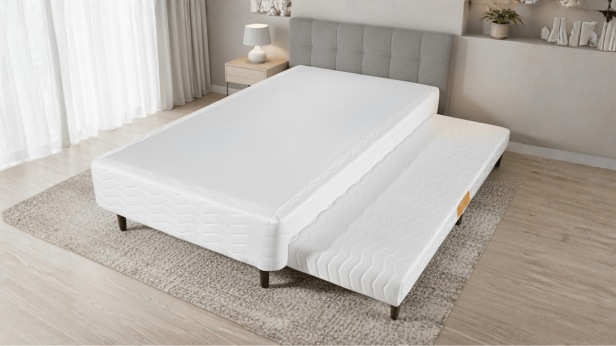 Base Box com Cama Auxiliar Bibox Sommier Plus Branco - Orthocrin