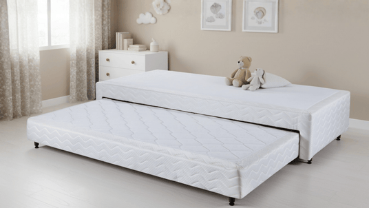 Base Box com Cama Auxiliar Bibox Sommier Spring Branco - Orthocrin