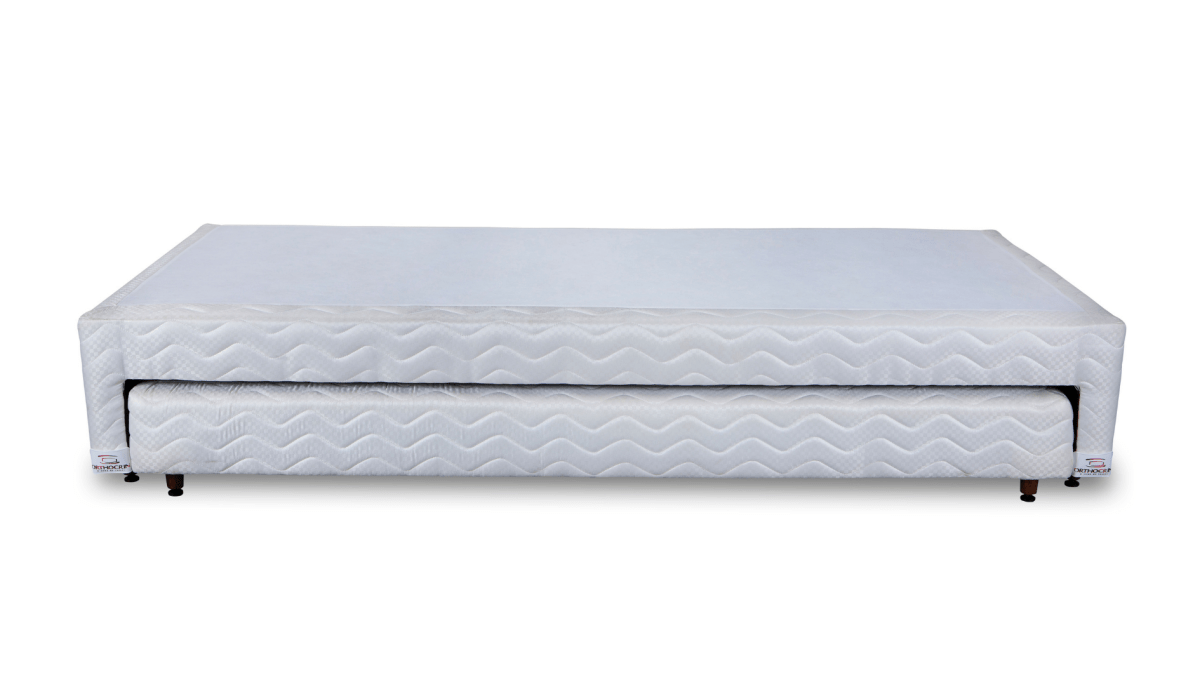 Base Box com Cama Auxiliar Bibox Sommier Spring Branco - Orthocrin