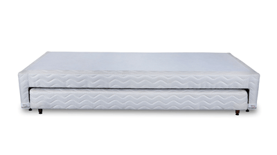 Base Box com Cama Auxiliar Bibox Sommier Spring Branco - Orthocrin