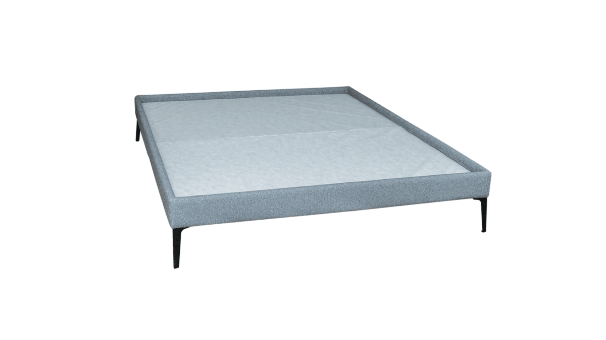 Base Box Sommier Luxo Bouclé Cinza 15 cm - Orthocrin