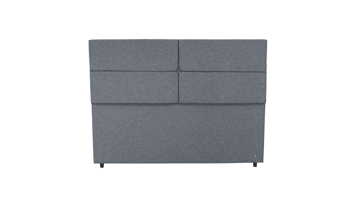Cabeceira Estofada Lotus Cinza Tecido Bouclé - Orthocrin