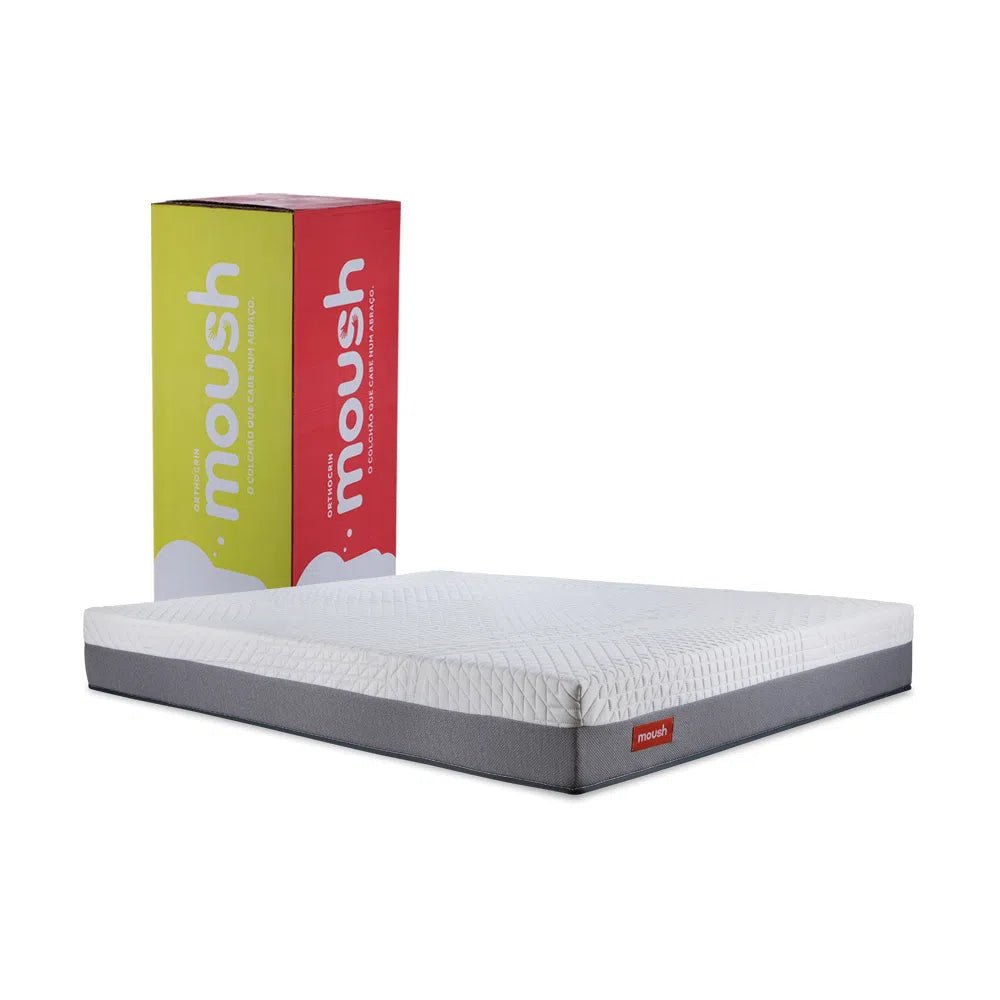 Colchão na Caixa Moush Original Espuma Viscoelástica + Espuma D33+D28 Orthocrin - Orthocrin