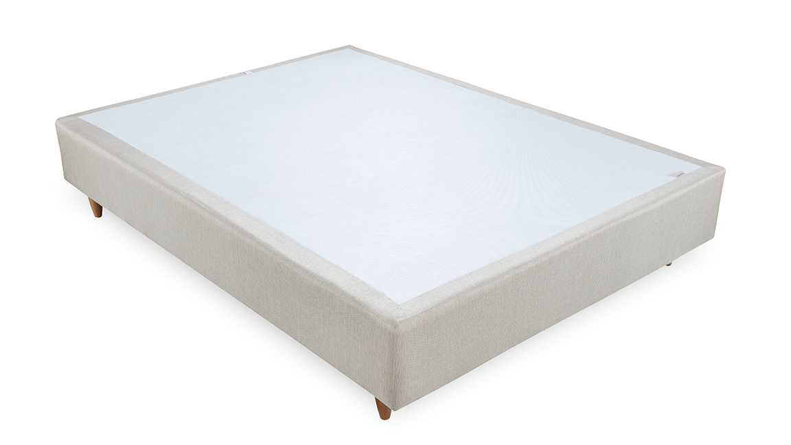 Base Box Baixo Sommier Plus Linho Areia 17 cm