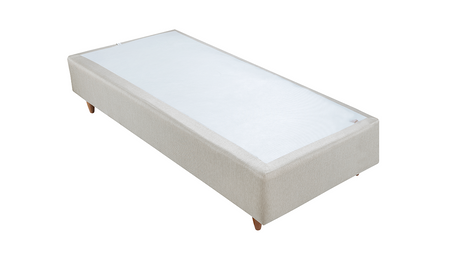 Base Box Baixo Sommier Plus Linho Areia 17 cm