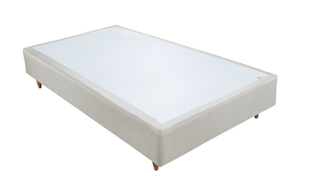 Base Box Baixo Sommier Plus Linho Areia 17 cm