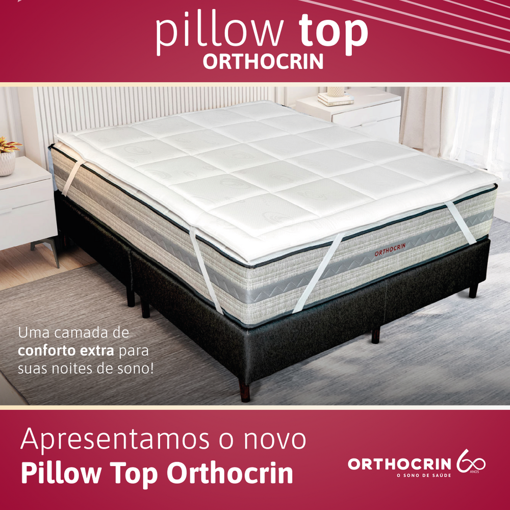 Pillow Top Orthocrin para colchão