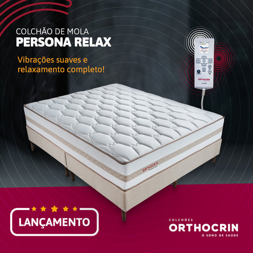 Colchão com Vibromassagem Persona Relax Orthocrin Massageador