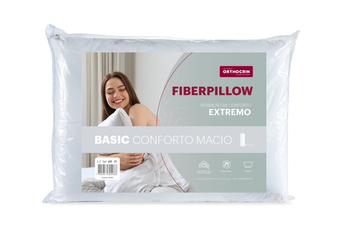 Travesseiro Fiberpillow Basic Fibra Siliconada 40x60x12