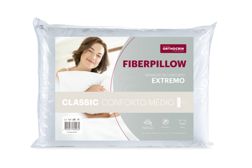 Travesseiro Fiberpillow Classic Fibra Siliconada 43x62x15