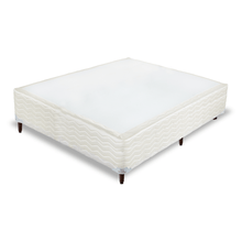 Base Box Alto Sommier Bege Pés de Madeira Altura 32 cm - Orthocrin