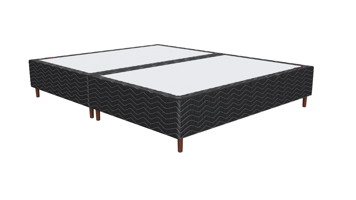 Base Box Alto Sommier Plus Black 32 cm - Orthocrin