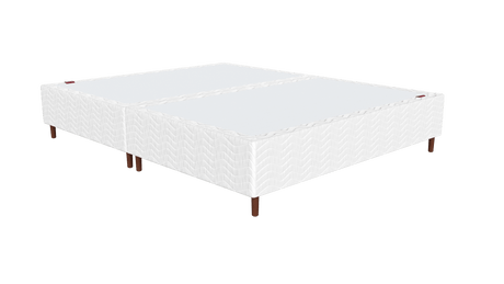 Base Box Alto Sommier Plus Branco 32 cm - Orthocrin