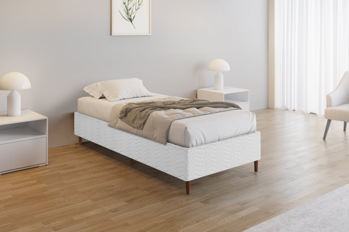 Base Box Alto Sommier Plus Branco 32 cm - Orthocrin