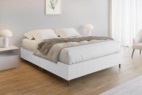 Base Box Alto Sommier Plus Branco 32 cm - Orthocrin