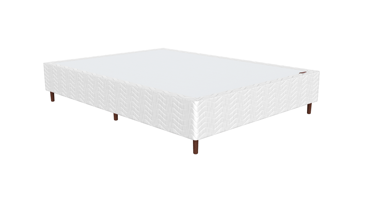 Base Box Alto Sommier Plus Branco 32 cm - Orthocrin