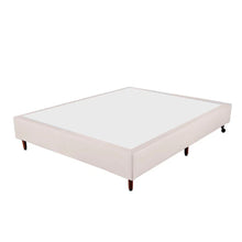 Base Box Baixo Corino Capuccino Sommier Eco Pés de Madeira Altura 17 cm - Orthocrin