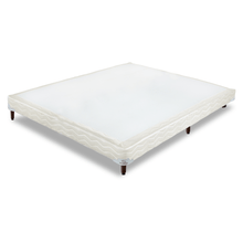 Base Box Baixo Sommier Bege Pés de Madeira Altura 17 cm - Orthocrin