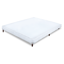 Base Box Baixo Sommier Branco Pés de Madeira Altura 17 cm - Orthocrin