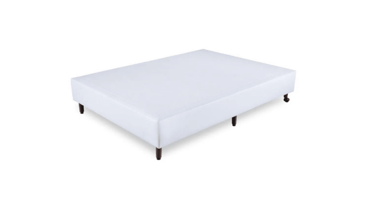 Base Box Baixo Sommier Corino Branco 17 cm - Orthocrin