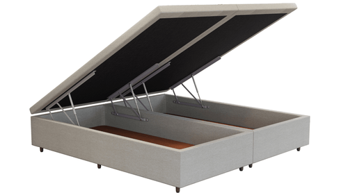 Base Box Baú Linho Areia - Orthocrin