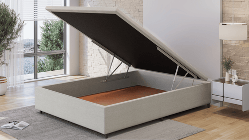 Base Box Baú Linho Areia - Orthocrin