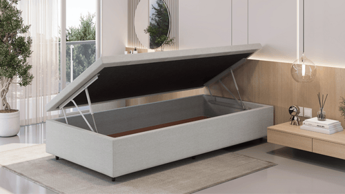 Base Box Baú Linho Areia - Orthocrin