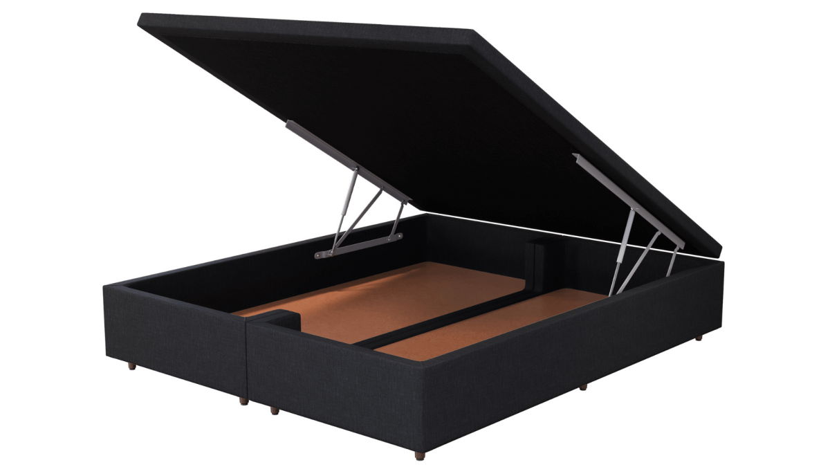 Base Box Baú Linho Dark - Orthocrin