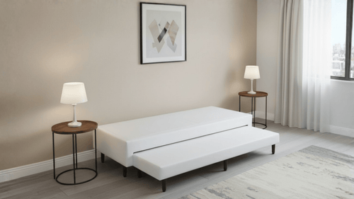 Base Box com Cama Auxiliar Bibox Sommier Corino Branco - Orthocrin