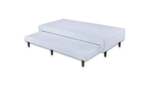 Base Box com Cama Auxiliar Bibox Sommier Corino Branco - Orthocrin