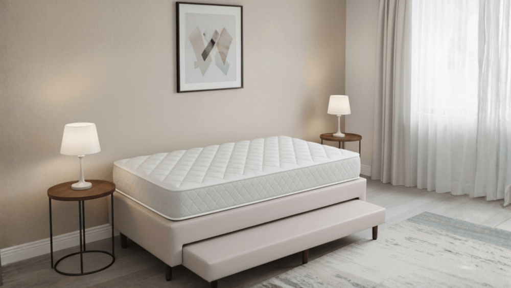 Base Box com Cama Auxiliar Bibox Sommier Corino Capuccino - Orthocrin