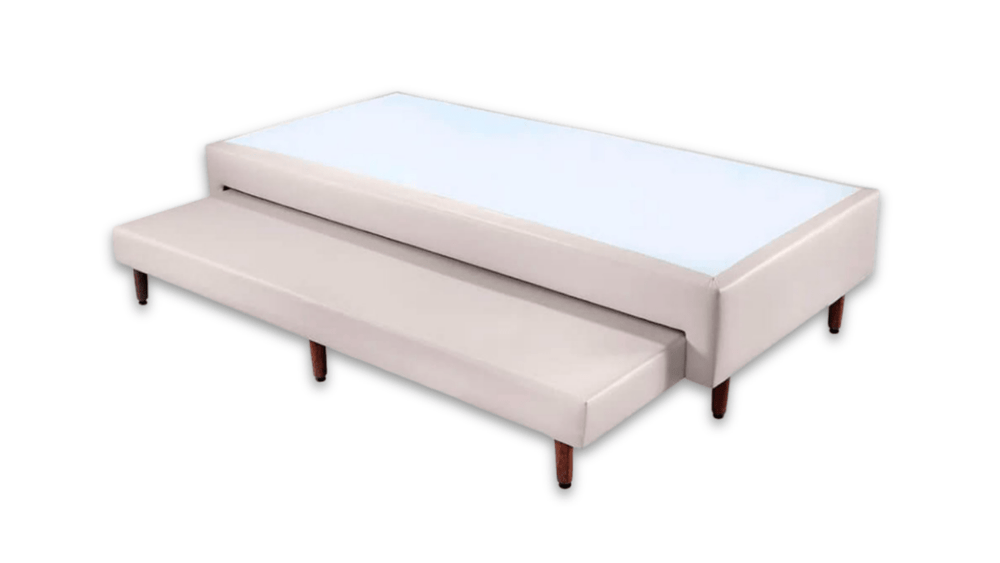 Base Box com Cama Auxiliar Bibox Sommier Corino Capuccino - Orthocrin