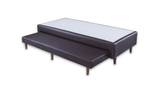 Base Box com Cama Auxiliar Bibox Sommier Corino Marrom - Orthocrin