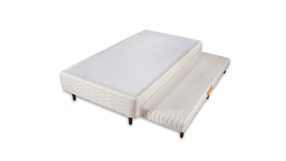 Base Box com Cama Auxiliar Bibox Sommier Plus Bege - Orthocrin