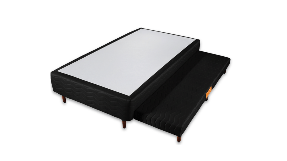 Base Box com Cama Auxiliar Bibox Sommier Plus Black - Orthocrin