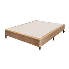 Base Box Plus Decor Linho Areia Pés de Madeira Altura 24 cm - Orthocrin