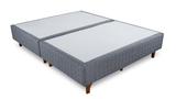 Base Box Sommier Capitonê Bouclé Cinza 24 cm - Orthocrin