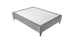 Base Box Sommier Capitonê Bouclé Cinza 24 cm - Orthocrin
