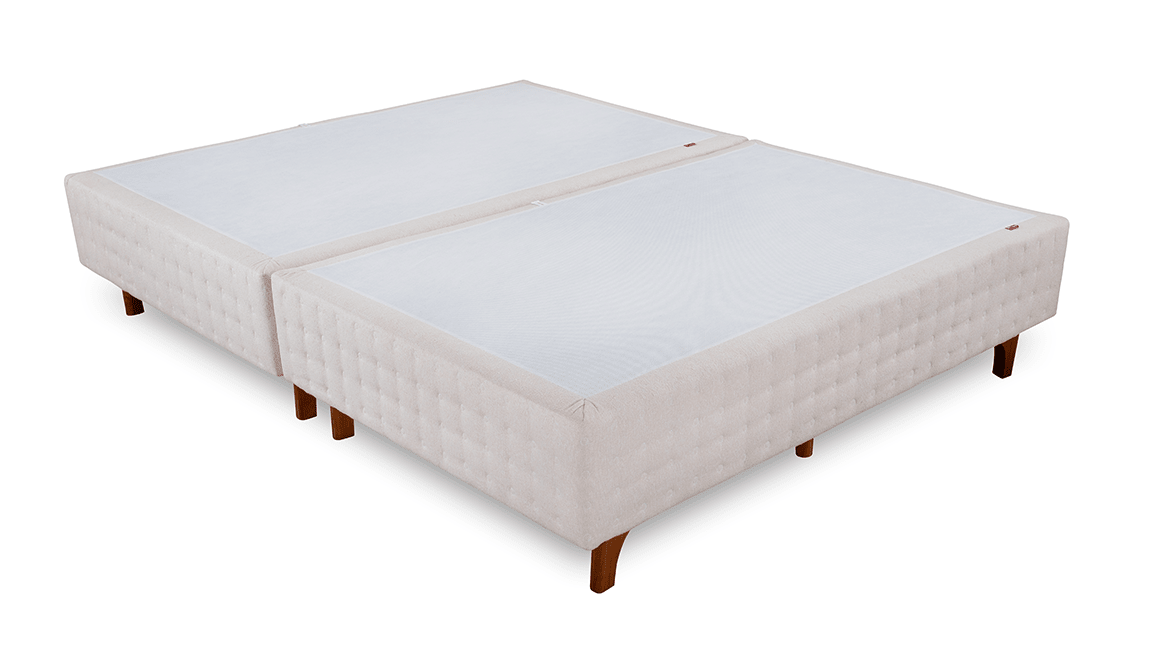 Base Box Sommier Capitonê Bouclé Pérola 24 cm - Orthocrin