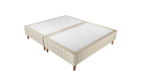 Base Box Sommier Capitonê Bouclé Pérola 24 cm - Orthocrin
