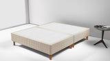 Base Box Sommier Capitonê Bouclé Pérola 24 cm - Orthocrin