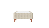 Base Box Sommier Capitonê Bouclé Pérola 24 cm - Orthocrin
