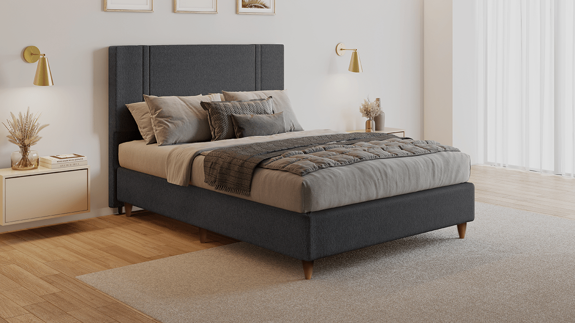 Base Box Sommier Decor Linho Dark 24 cm - Orthocrin