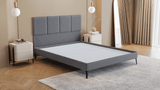 Base Box Sommier Luxo Bouclé Cinza 15 cm - Orthocrin