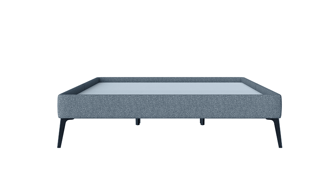 Base Box Sommier Luxo Bouclé Cinza 15 cm - Orthocrin