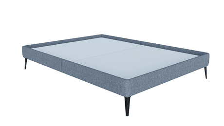 Base Box Sommier Luxo Bouclé Cinza 15 cm - Orthocrin